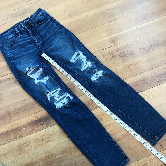 American Eagle Super Hi Rise Jegging Next Level Stretch Jeans Sz 2 Short - Picture 9 of 9